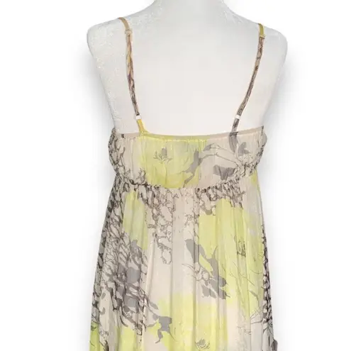 Swoon Boutique Swoon Women's Floral Spaghetti Strap Faux Wrap Deep V-Neck Draped Maxi Dress