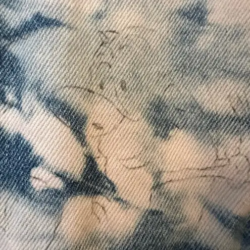 Cookie Lee Lee Vintage Denim Jean Jacket Tiedye Pink Blue DIY Embroidered OOAK Boink READ