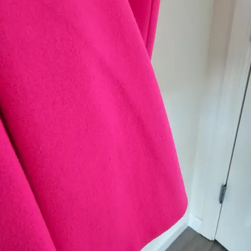 Ted Baker Bright Pink Bracti Peplum Jacket Coat Size 3 US 8 Wool Fuchsia