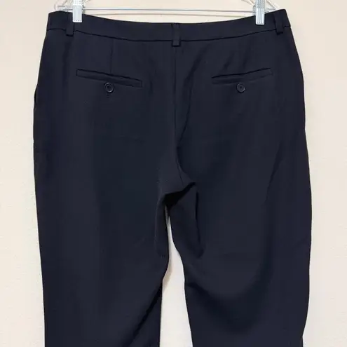 Akris Punto Trousers Dress Pants Black Wool Blend Size 12 Office Workwear