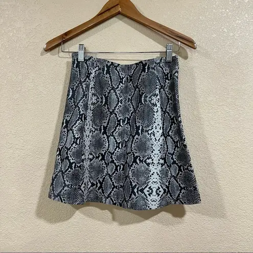 VEDA black gray Snakeskin Lamb Leather A