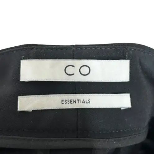 Co Essentials Black Cigarette Trousers Cropped Pants Japanese Fabric Womens XS