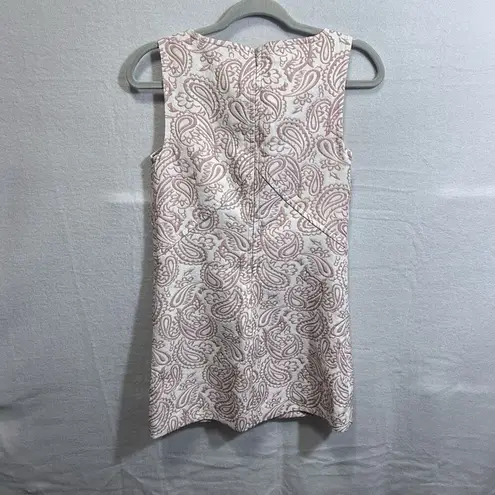 Victoria Beckham x Target Blush Paisley Jacquard Sleeveless Shift Mini Dress XS