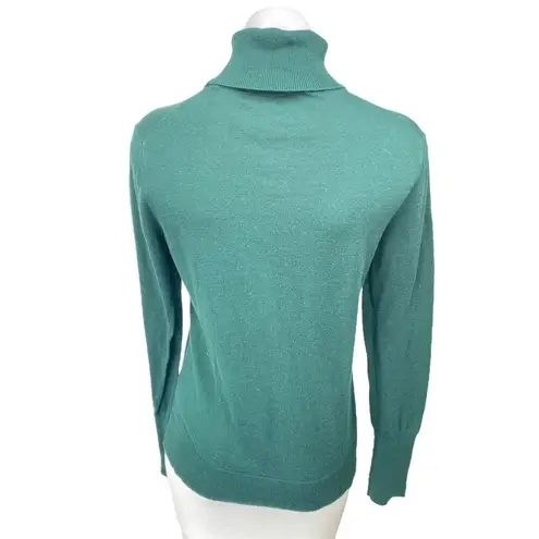 1.State Green Teal Long Sleeve Turtleneck Cutout Pullover Sweater Top Size M Size M