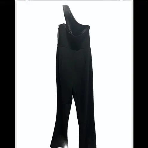 AQ/AQ  Black Sexy Pembroke Wide Leg Flared Jumpsuit