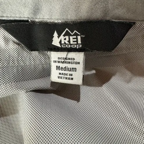Rei Co-op Medium Peak 2.5L Rainier Rain Jacket Full-Zip Hooded Vents Waterproof