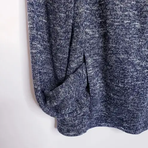 Two By Vince Camuto Asymmetrical Zip Jacket Size Small Navy Blue