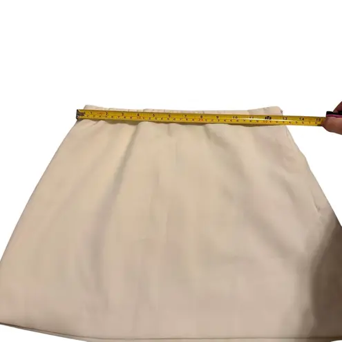 Missguided Misguided Size S Sleeveless Vest & Mini Skirt 2PC Set Cream Beige Preppy NWT