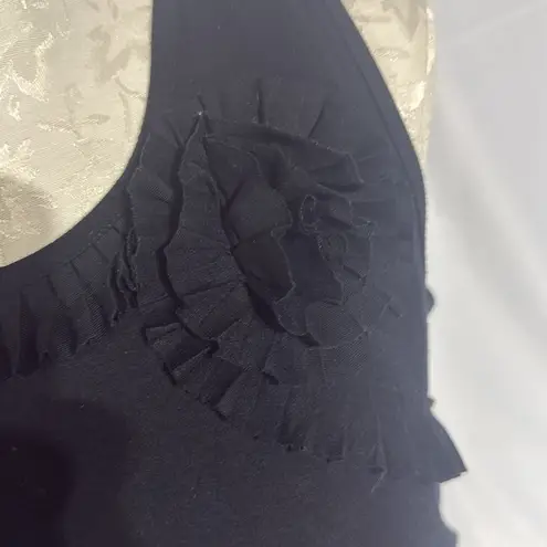 Design History  women ruffle sleeveless top size 1X.