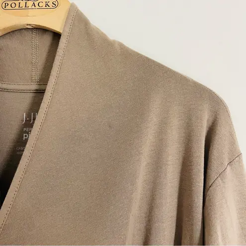 J. Jill Perfect Pima Cascade Cardigan Women’s XL Brown 100% Pima Cotton