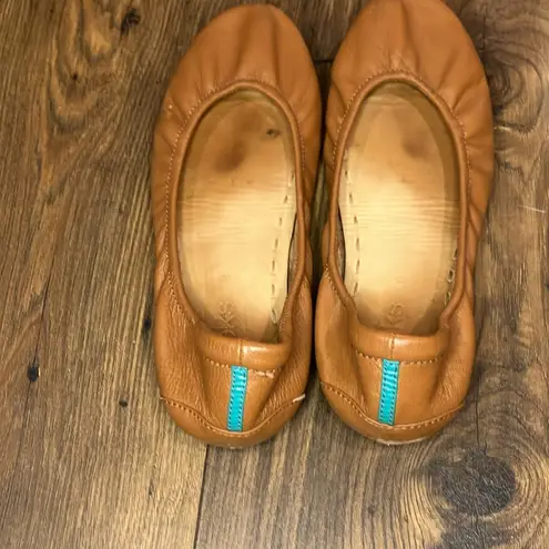 Tieks  by Gavrieli Brown Leather Folding Flats Size 9