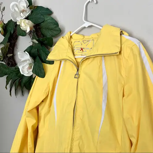 ZeroXposur Yellow Light Hooded Rain Jacket Size M