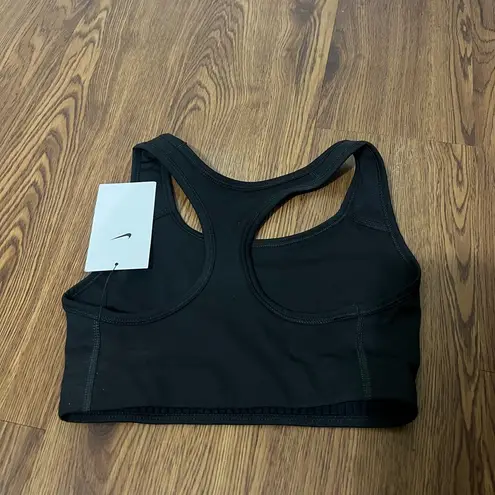 Nike NWT  Black Medium Support Non Padded Swoosh 2.0 Sports Bra Size XS