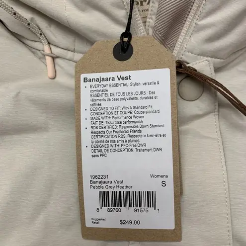 prAna NWT Women's Banajaara Vest Size Small cream brown