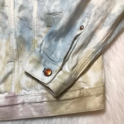 Pilcro Women’s Tie Dye Button-Up Jean Jacket