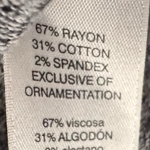 Chico's 1 Zenergy Sweatshirt Womens Size Medium Pull Over Winter Cozy Tunic Top Gray