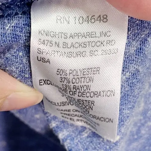 Alta Gracia Blue Marled New York Rangers Short Sleeved Scoop Neck T-Shirt