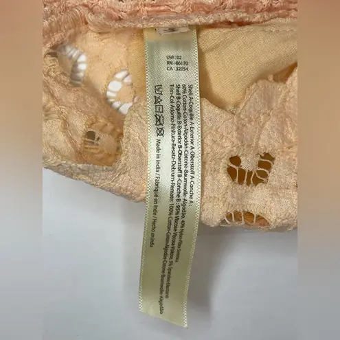 Intimately Free People NWT Adella Bralette in Electric Nectar Lace Bra Size S Tan