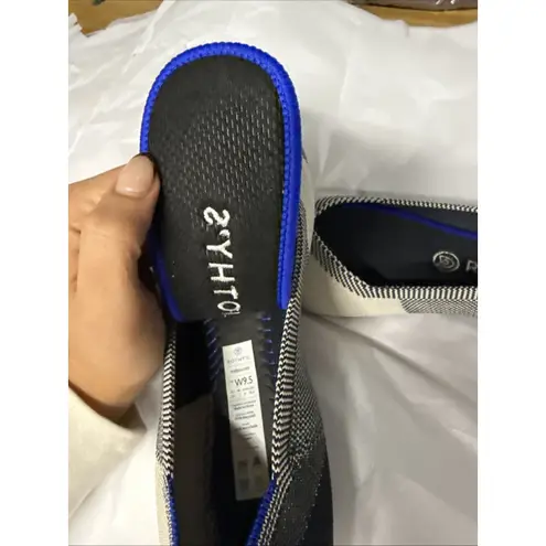 Rothys Womens Shoes Plaid Black & White Size 9.5 Slip