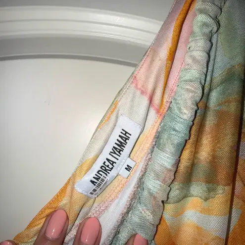 Andrea Iyamah Zuli Mesh Midi Dress size medium