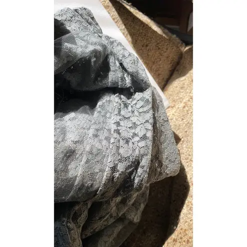 Stella McCartney embellished lace high-low skirt