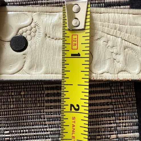 Justin Boots Justin Ivory Leather Belt Cowgirl Boots‎ Buckle Top Grain Cowhide Sz 28 31” thumbnail 11