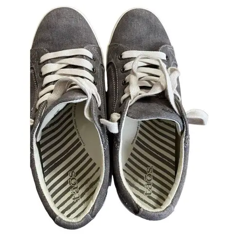 Taos Star Women’s 9 light Gray Wash Canvas Sneakers