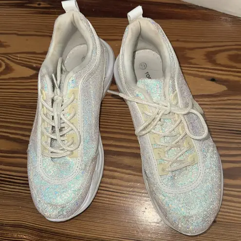 Top Moda Iridescent Glitter Sneakers
