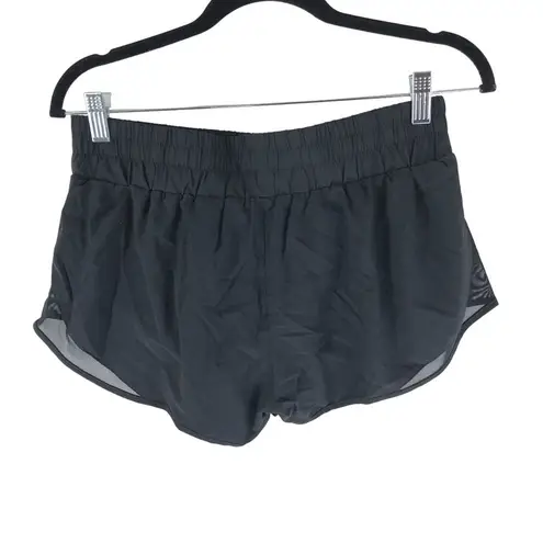 Halara Breezeful Low Rise Drawstring Zip Pocket Running Shorts 2.5" Black M