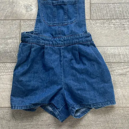 LOVE By Chelsey Size Medium Denim Overalls Blue