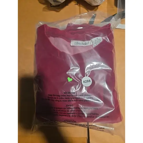 Ellen Ashley Velvet Loungewear Set, Women's Small Red Loungewear, Comfy Outfit