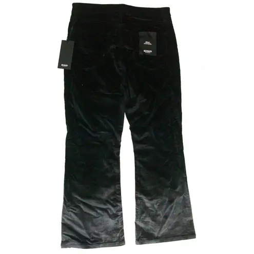 Hudson New Womens Designer Jeans 28 Black Silver NWT $225 Velvet Crop Pants High