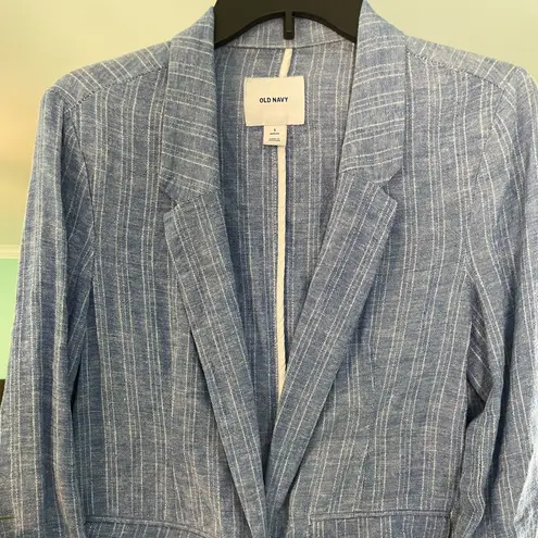 Old Navy Old‎ Navy Petite Striped Chambray Blazer - Size S