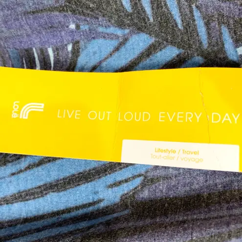 Lole Women Jacey Dress Vallerta Blue Palm Print Maxi Tank Lightweight Size Small