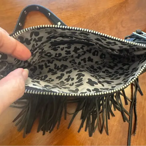 Rebecca Minkoff Black Crossbody Bag with Fringe