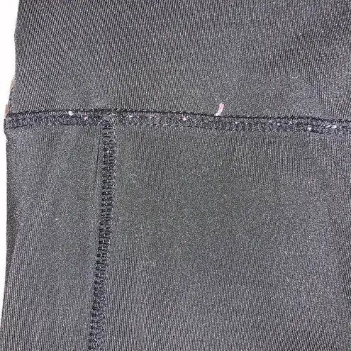 Black leggings gym yoga workout stretchy spandex side pockets