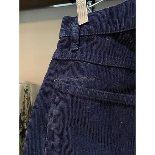 RE/DONE 70s Pocket Mini Corduroy Mini Skirt Blue Womens 28 / Medium