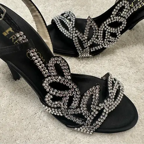 Black Rhinestone Embellished Dress Heels E! Live From the Red Carpet 7