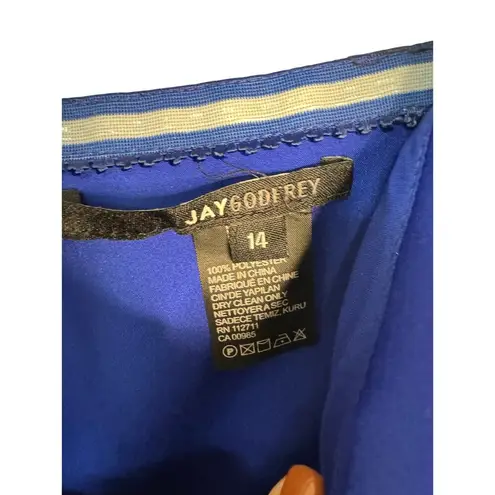 Jay Godfrey NWT Darcy Strapless Gown in Cobalt Size 14 Blue