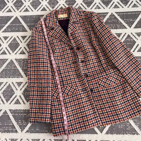 Pendleton Vintage 1970’s houndstooth 2 piece suit set blazer & pants americana