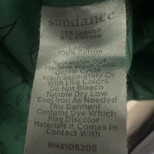 Sundance Callisto Vest Size XL Green Double Breasted Collared