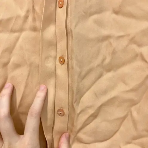 L'Agence Isa Shirred Sleeve Silk Blouse Size XS NWT