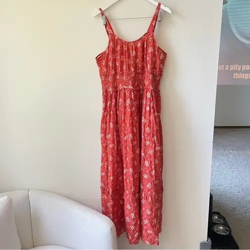 Sundance Artful Ari 100% Cotton Floral Maxi Dress in Large