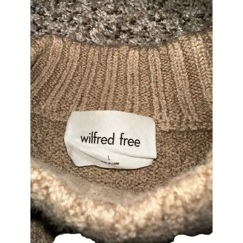 Wilfred Aritzia  Free 100% Merino Wool Crop Sweater Size Large