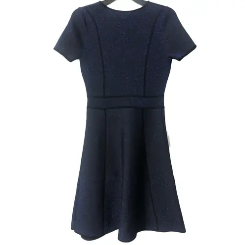 John + Jenn Cocktail Evening Shimmery Dress Black Cobalt Size Medium