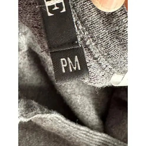 Nic And Zoe Studded Cuff Tunic Top Bell Sleeves Pockets Gray Sz PM