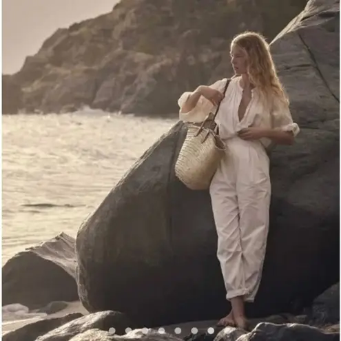 💕DOEN💕 Louvre Pant ~ High Waisted Pleated Ankle Pants Salt White 8 NWT