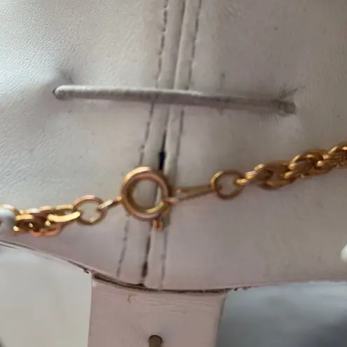 HELENA RUBINSTEIN Capricorn “The Goat” Lucite Zodiac Necklace Red