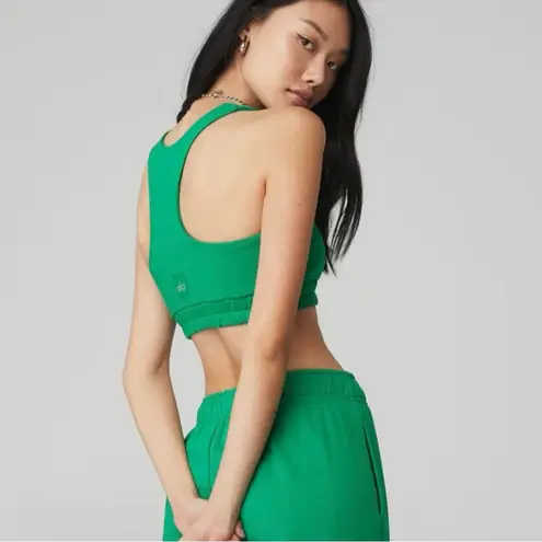 Alo Yoga  Women's Scoop Neck Sweatshirt Bra Size XS Green