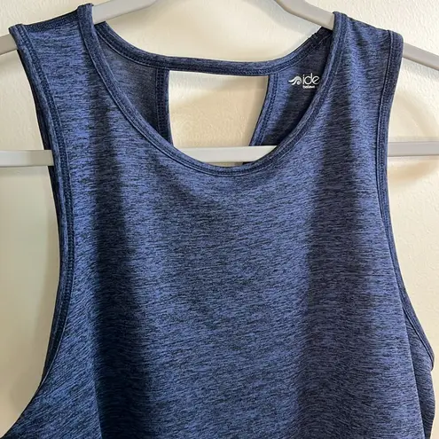 Ideology  SET OF TWO MEDIUM TANK TOPS BLUE & GRAY BLACK STRIPED CREW NECK